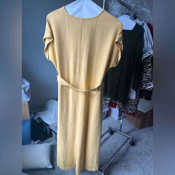 Studio Park x Leah Williams Regular Elevated Linen Dress XS - Picture 12 of 12